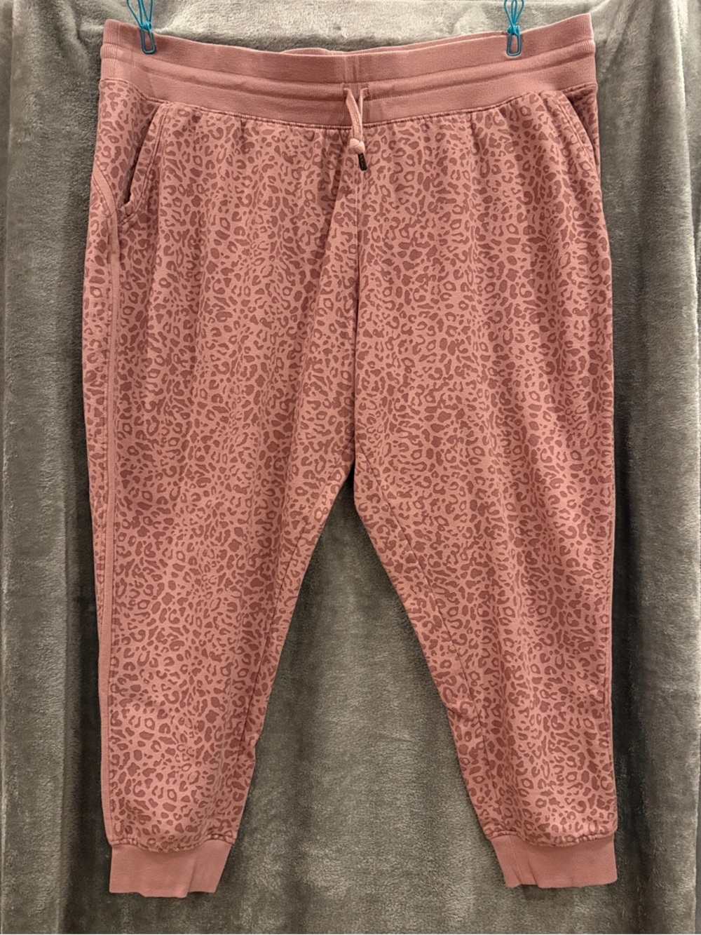 tek gear Dusty Pink Leopard-Print Joggers